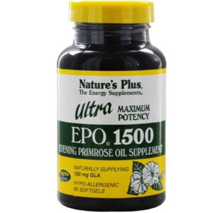 Олія вечірньої примули (Ultra EPO 1500), Nature’s Plus, максимальна потужність, 60 капсул