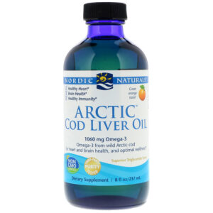 Риб’ячий жир з печінки тріски, Arctic Cod Liver Oil, Nordic Naturals, апельсин, арктичний, 237 мл