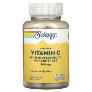 Вітамін С з біофлавоноїдами, Vitamin C with Bioflavonoid, Solaray, 500 мг, 100 капсул