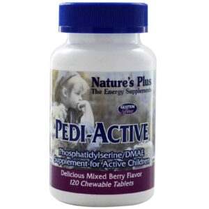 Фосфатидилсерин для активних дітей, Рedi-Active, Nature’s Plus, смак ягід, 120 таблеток