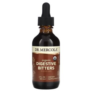 Травна підтримка, Digestive Bitters with Natural Flavors, Dr. Mercola, органічна, з натуральними ароматизаторами, 60 мл