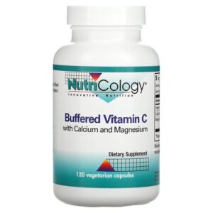 Вітамін C з кальцієм та магнієм, Vitamin C, Nutricology, буферизований, 120 вегетаріанських капсул
