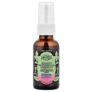 Спрей для горла заспокійливий, Singer’s, Soothing Throat Spray, Herbs Etc., без спирту, професійний, 30 мл