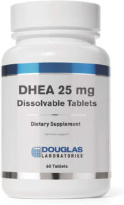 ДГЕА, мікронізований, DHEA, Douglas Laboratories, для підтримки імунітету, мозку, кісток, обміну речовин та сухої м’язової маси, 25 мг, 60 таблеток