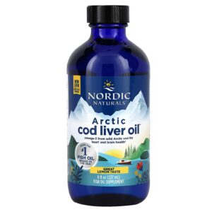 Риб’ячий жир з печінки тріски, Cod Liver Oil, Nordic Naturals, лимон, арктичний, 237 мл