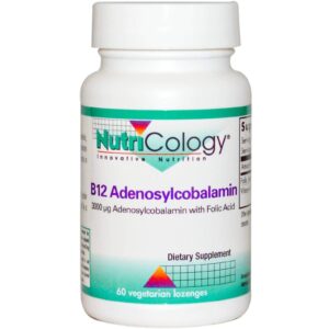 Вітамін В12 (аденозилкобаламін), Vitamin B12 Adenosylcobalamin, Nutricology, 60 вегетаріанських льодяників