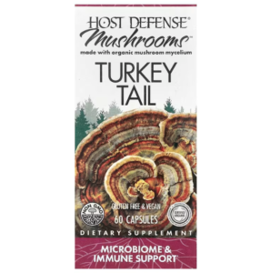 Траметес різнокольоровий, Turkey Tail, Fungi Perfecti, Host Defense, 60 капсул