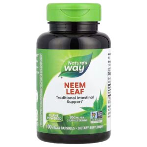 Нім, Neem, Nature’s Way, 950 мг, 100 веганських капсул (475 мг в капсулі)