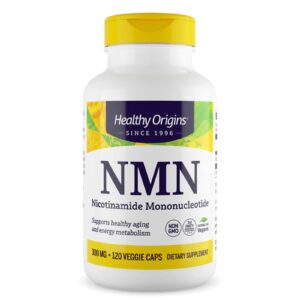 Нікотинамід мононуклеотид, НМН, Nicotinamide Mononucleotide, NMN, Healthy Origins, 300 мг, 120 вегетаріанських капсул