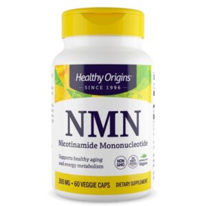 Нікотинамід мононуклеотид, НМН, Nicotinamide Mononucleotide, NMN, Healthy Origins, 300 мг, 60 вегетаріанських капсул