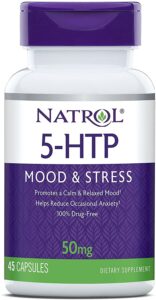 5-гідрокситриптофан, 5-HTP, Natrol, 50 мг, 45 капсул