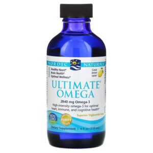 Концентрат риб’ячого жиру (лимон), Ultimate Omega, Nordic Naturals, 119 мл.