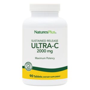 Вітамін С, Ultra-C, Nature’s Plus, 2000мг, 90 таблеток