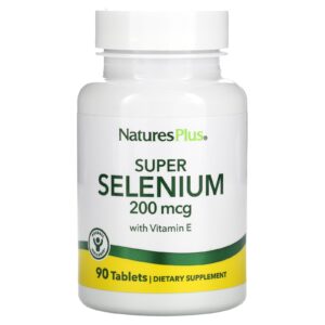 Селен, Super Selenium, Nature’s Plus, 200 мкг, 90 таблеток